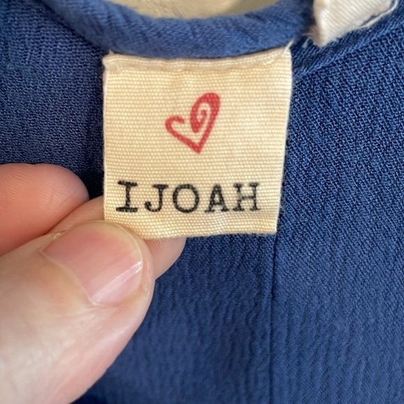 IJoah Women’s Maxi Dress Medium Blue Longline Lagenlook Coast Contemporary - Picture 6 of 13